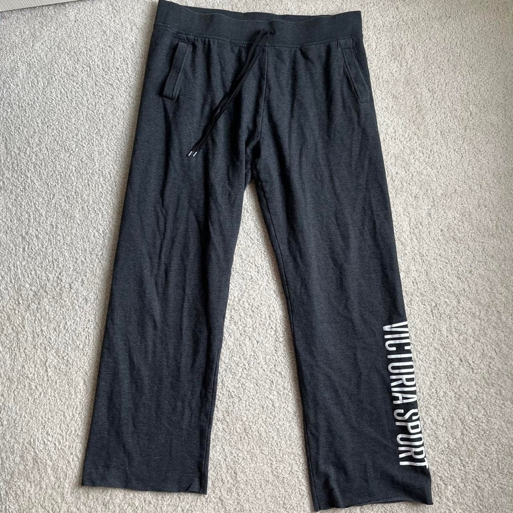 Victoria Sport Dark Grey Wide Leg Sweatpants